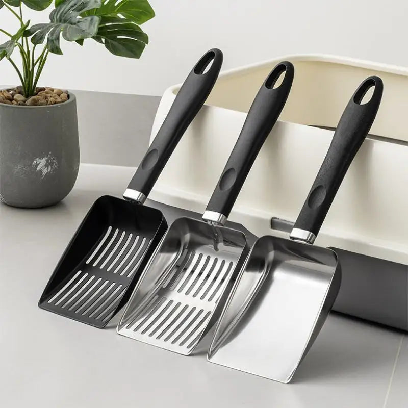 Metal Cat Litter Scoop – Long Handle Deep Sifting Shovel