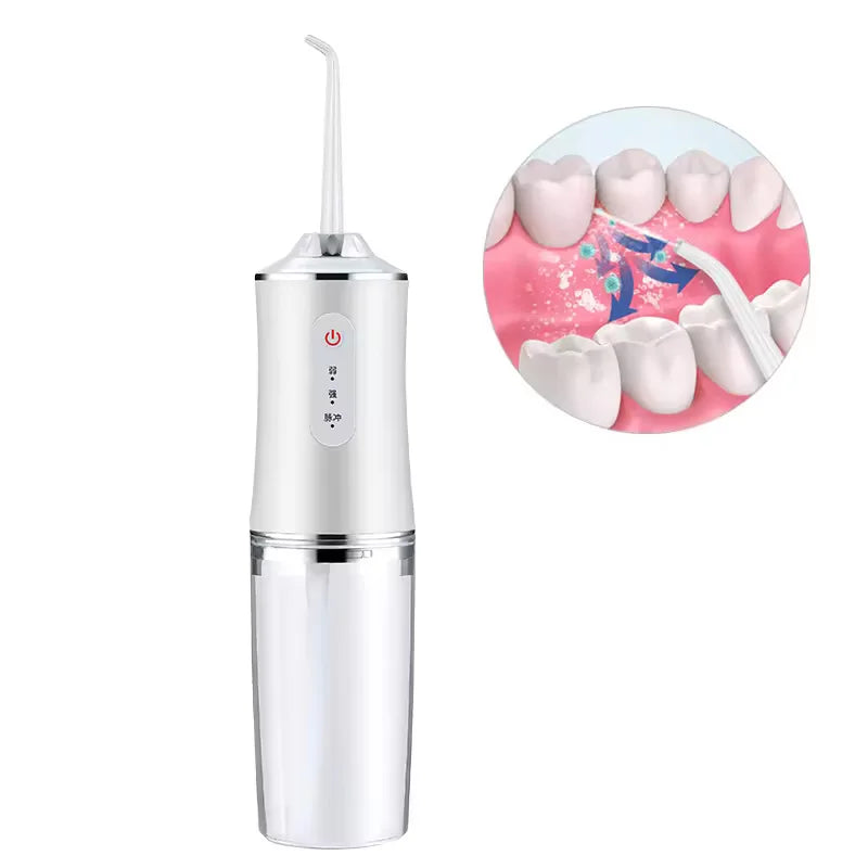 Dental Floss Portable Cordless Oral Irrigator Cleaning Water Spray Dental Flosser Cleaning Device Peaceful Pleasures Health and Wellness