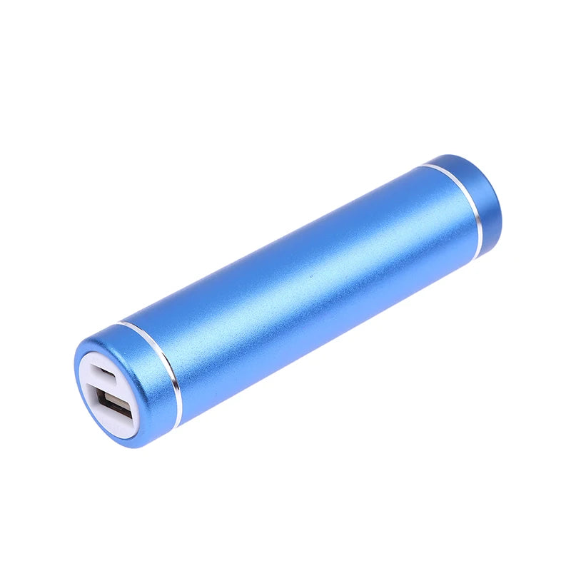 Versatile 18650 Power Bank Case Kit Cylindrical Aluminum Alloy Welding-Free Type C Mobile Power Supply Kit Battery Case Peaceful Pleasures Health and Wellness Blue