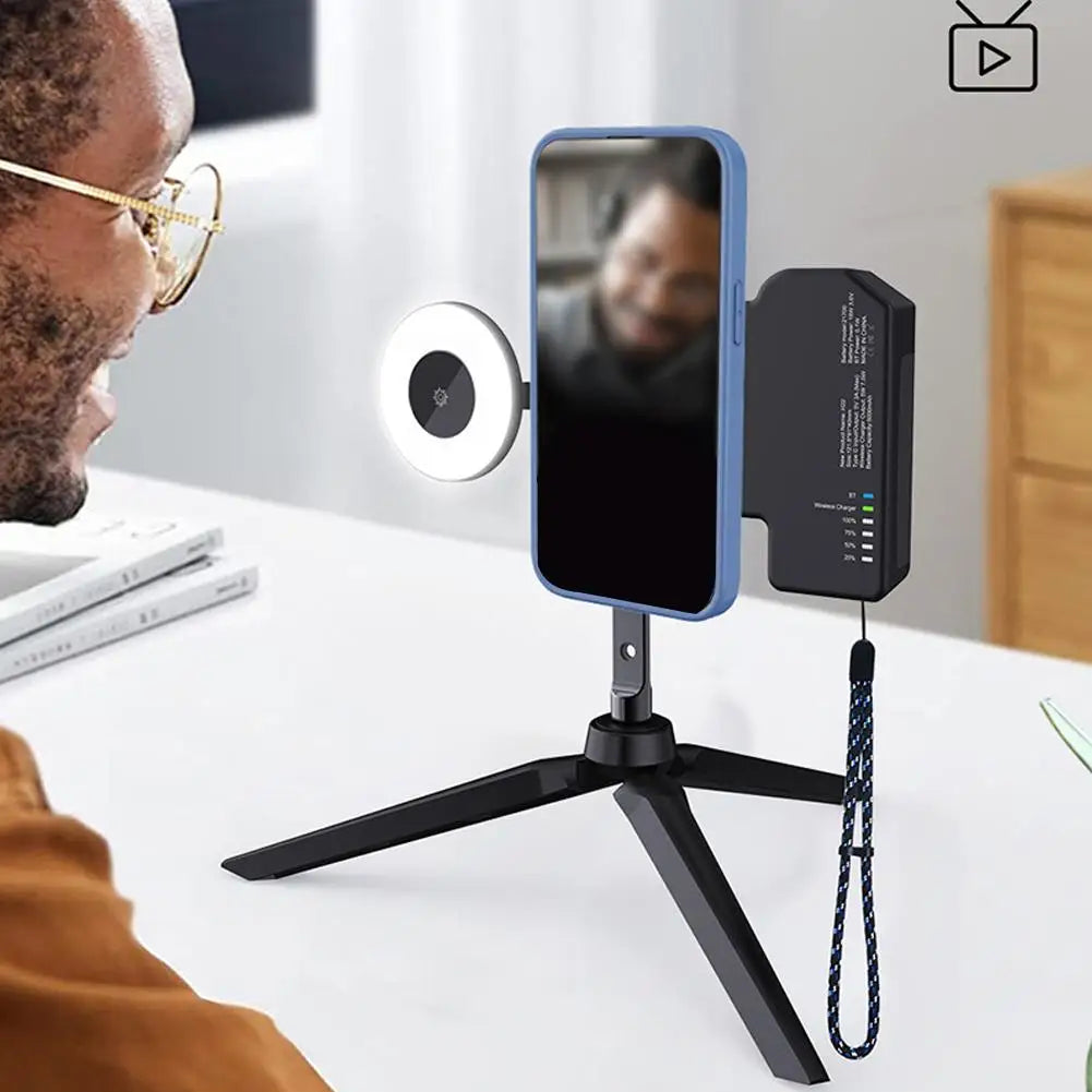 For Magsafe Wireless Charge Macsafe Magnetic Camera Handle Bluetooth Stabilizers For Cell Phones Photo Bracket Anti-shake Selfie Peaceful Pleasures Health and Wellness