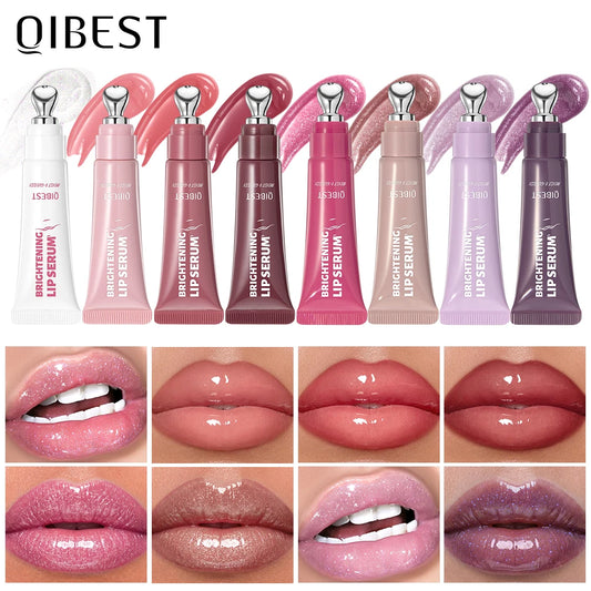 QIBEST Moisturizing Lip Lotion Mirror Pearl Lipgloss Volumizing Lip Glaze Natural Lip Tint Gloss Moisturizing Jelly Lip Stain Peaceful Pleasures Health and Wellness