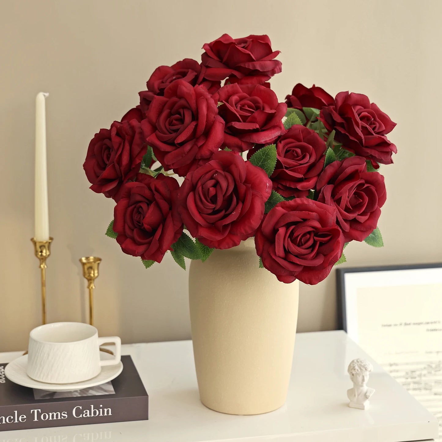 Silk Rose Artificial Bridal Bouquet | Wedding & Home Décor