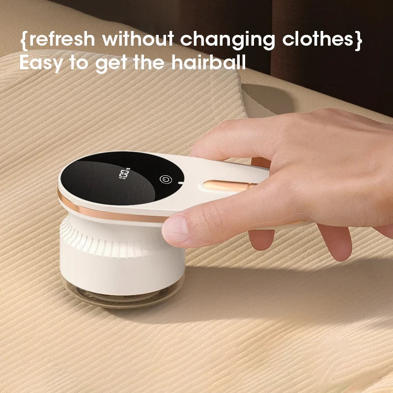 Rechargeable Electric Lint Remover & Fabric Shaver – Digital Display