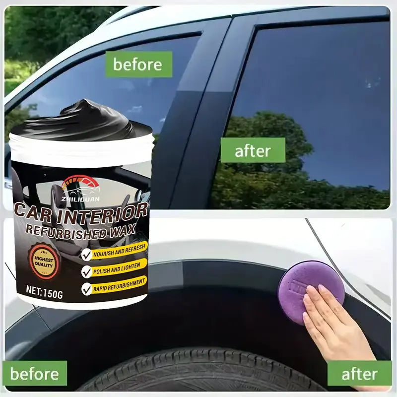 Car Plastic Repair Paste – Dashboard & Tire Restorer Wax