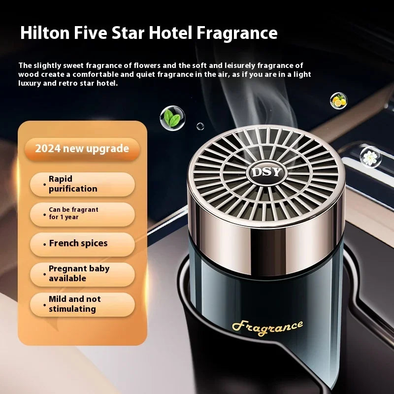 New Adjustable Car Air Freshener Home Fragrance Solid Fragrance Diffuser Long Lasting Light Scent Smart Car Interior Gifts Peaceful Pleasures Health and Wellness B