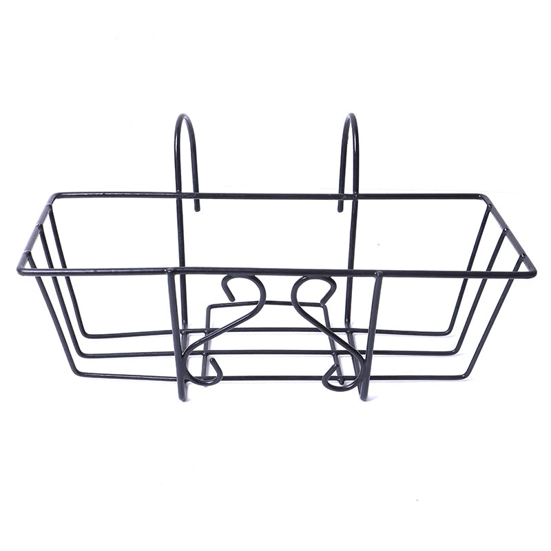 Balcony Railing Hanging Plant Shelf Bracket – Iron Pot Holder