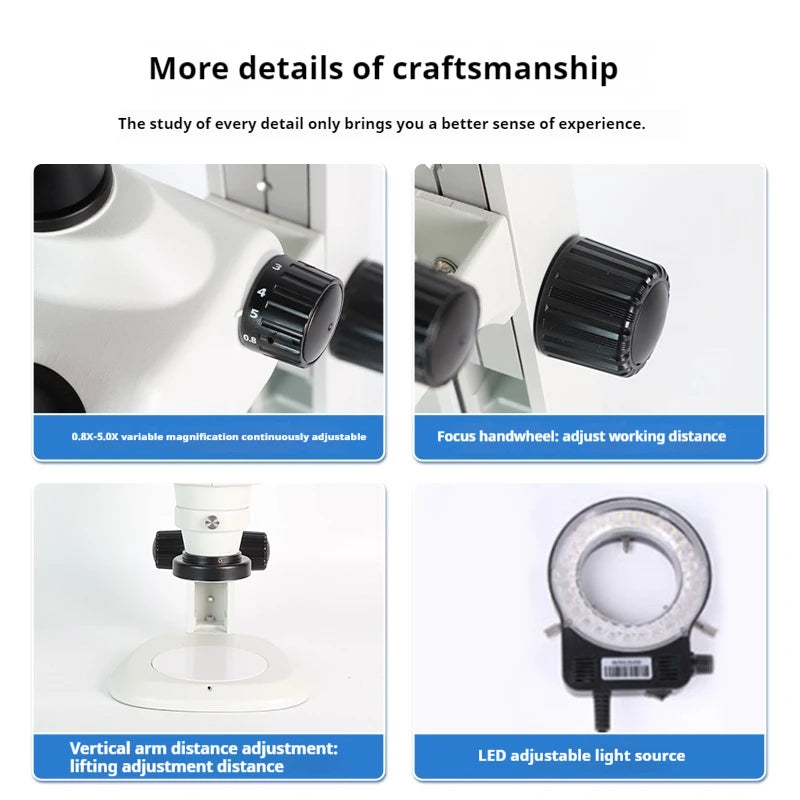 High Definition Three Eye Electron Microscope Ccd Industrial Camera Video Stereo Microscope Peaceful Pleasures Health and Wellness