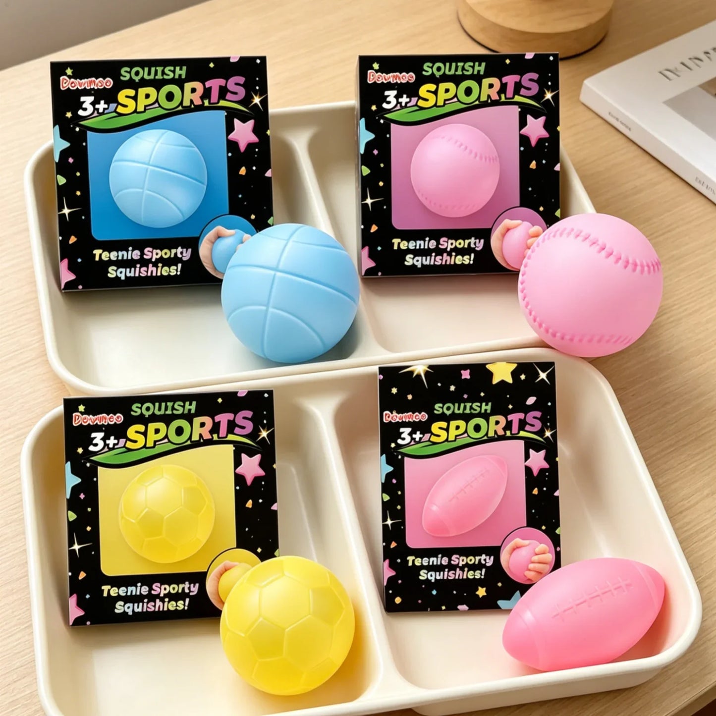 Sport Squishy Stress Ball – Football, Basketball & Rugby