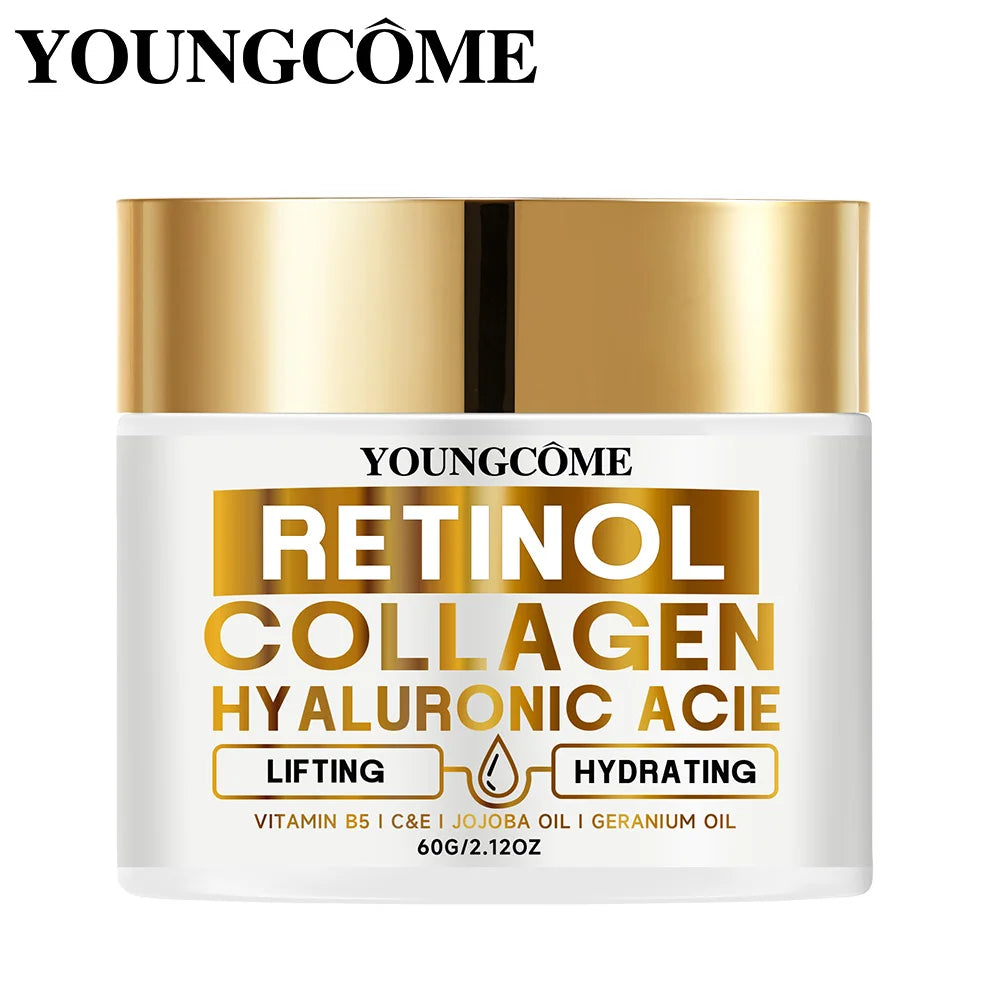Retinol Face Cream Moisturizing Wrinkle Remover Collagen Hyaluronic Acid Creams Skin Care Cosmetic for Women&Men Peaceful Pleasures Health and Wellness
