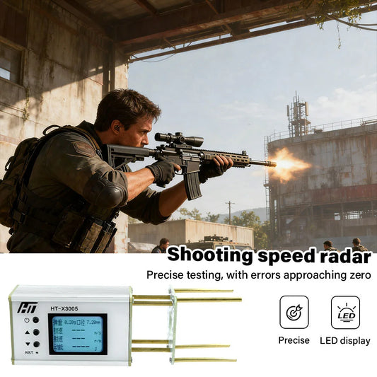 NEW Professional Shooting Chronograph with Backlight LCD Display - Ball Velocity and Energy Measurement for 1-999m/s Speed Range Peaceful Pleasures Health and Wellness