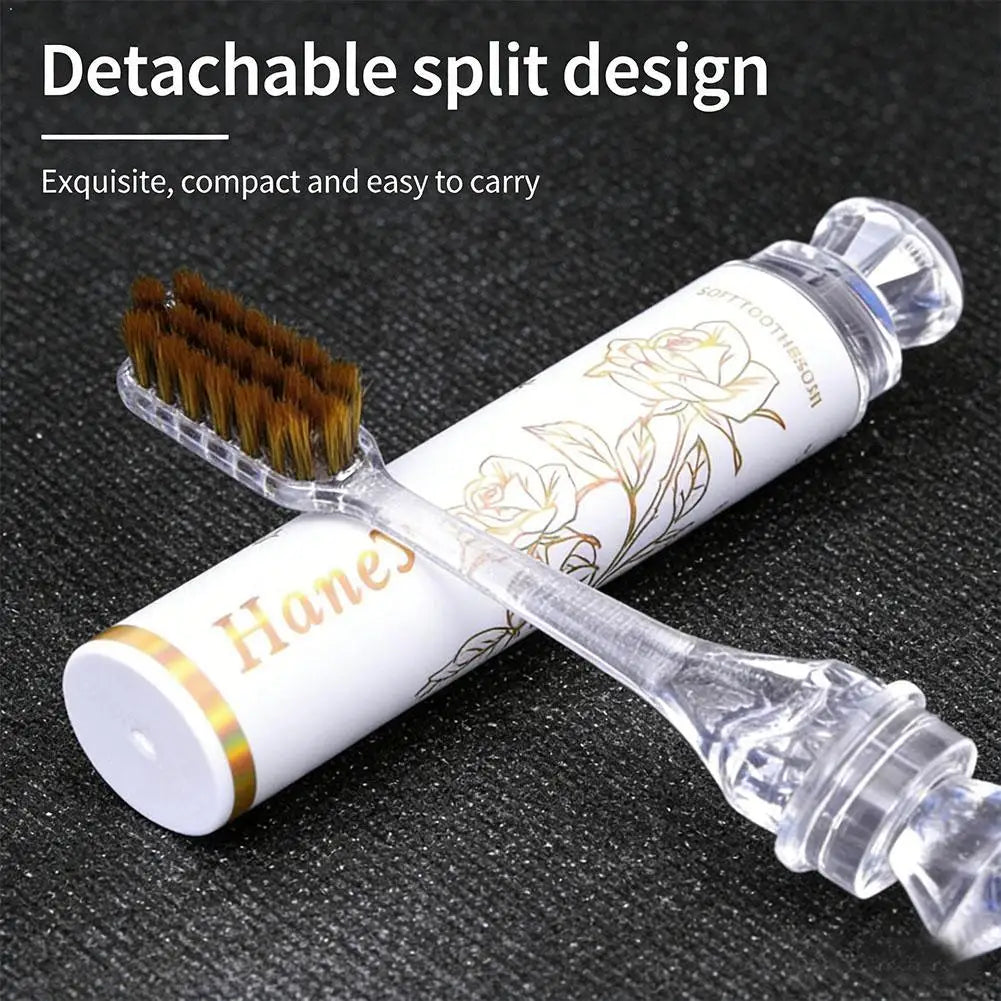 Lipstick Folding Travel Toothbrush – Ultra Soft Gift Box