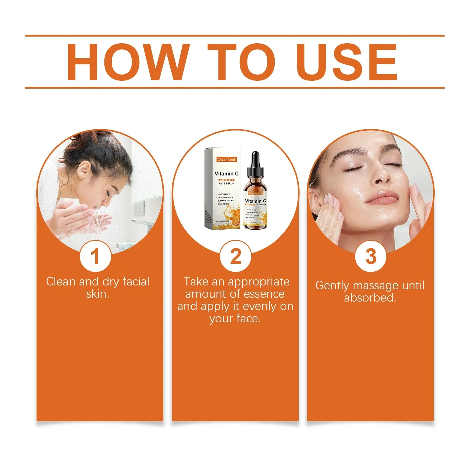 Vitamin C Brightening Serum – Fades Dark Spots & Melasma 30ml Vitamin C Face Serum Oasis Select