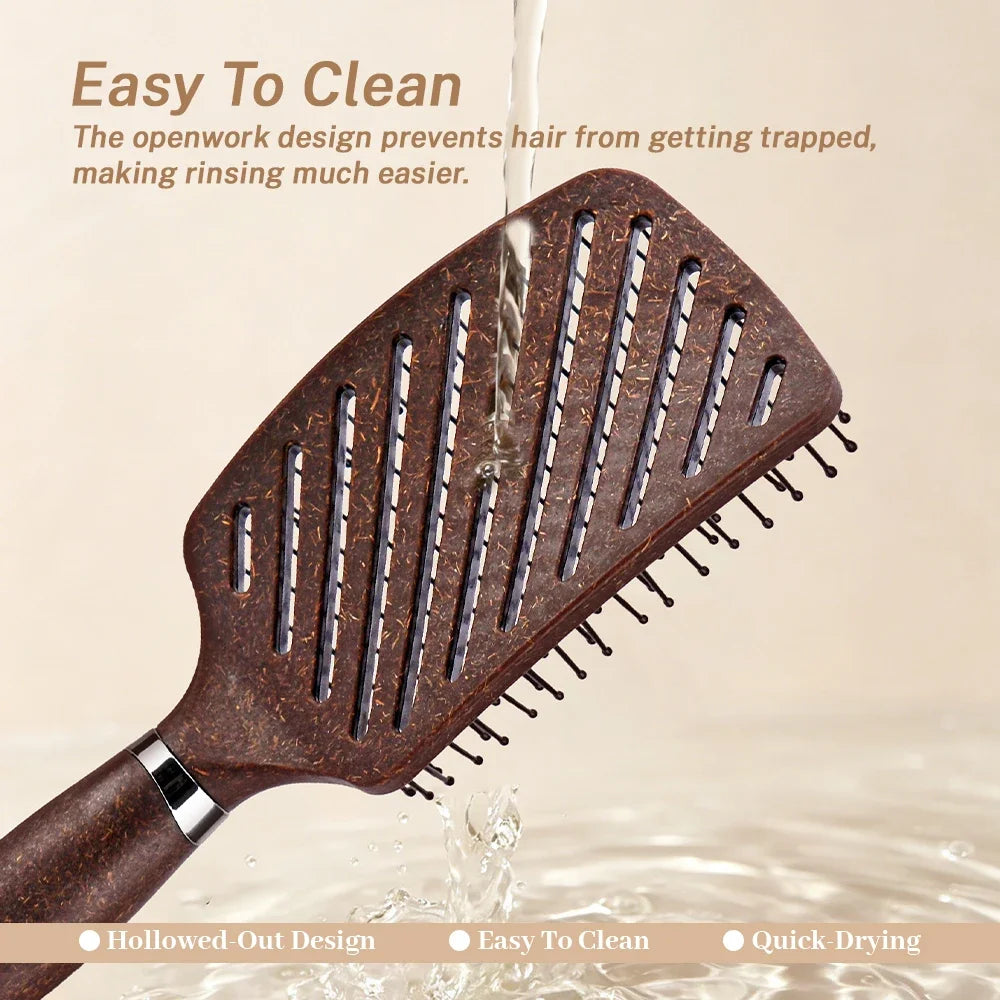 Hollow Out Anti-Static Hair Brush – All Hair Types