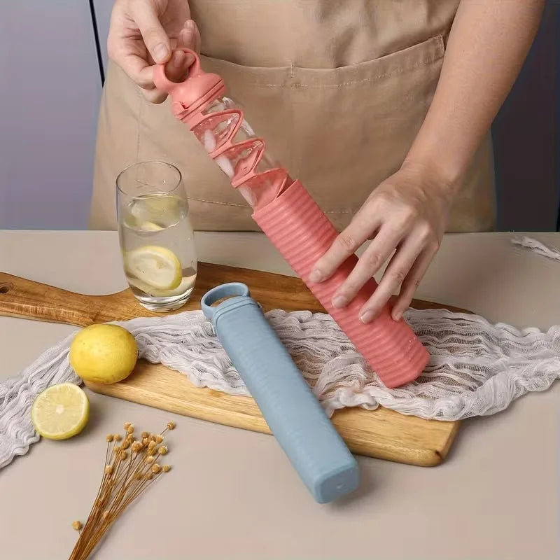Strip Ice Cube Mold Press-Release | Quick Freeze DIY Ice Tray