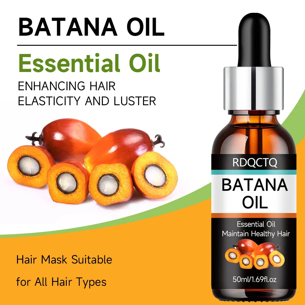 Batana Oil Hair Growth Serum – Nourishing Frizz Control Treatment
