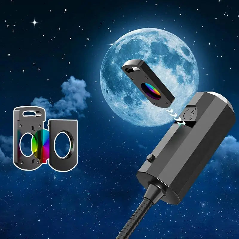 Rotatable Starry Sky Projector | USB LED Night Light Ambient Lamp