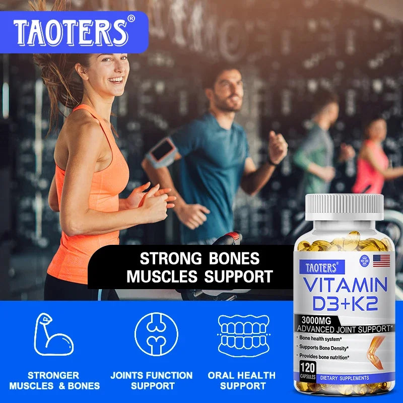 3000 mg Vitamin D3+K2 Health Supplement - Calcium Supplement for Bone Precision and Overall Health Peaceful Pleasures Health and Wellness