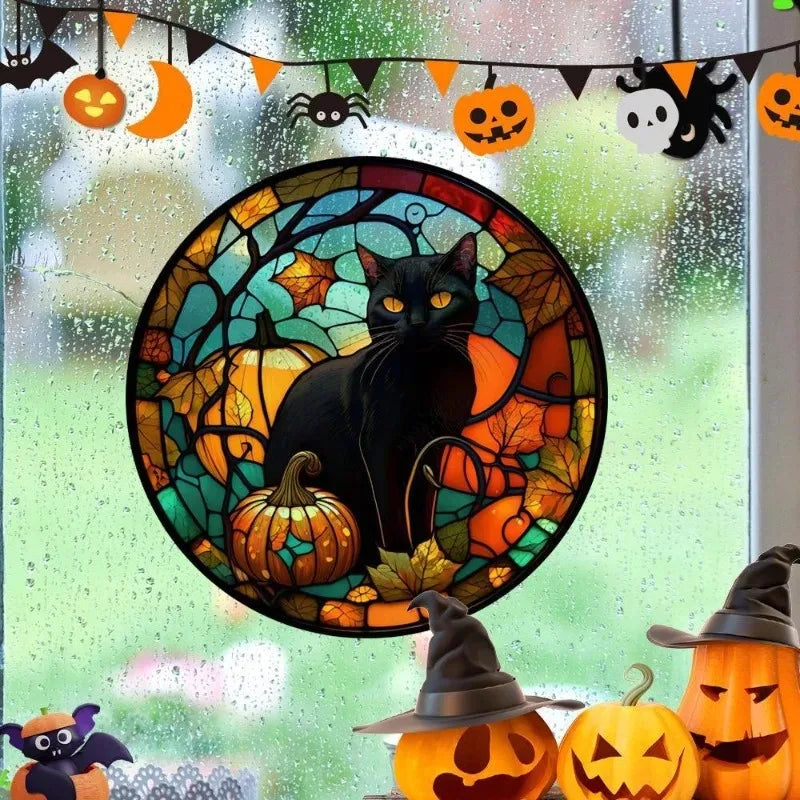Halloween Static Cling Window Stickers | Reusable Glass Decals