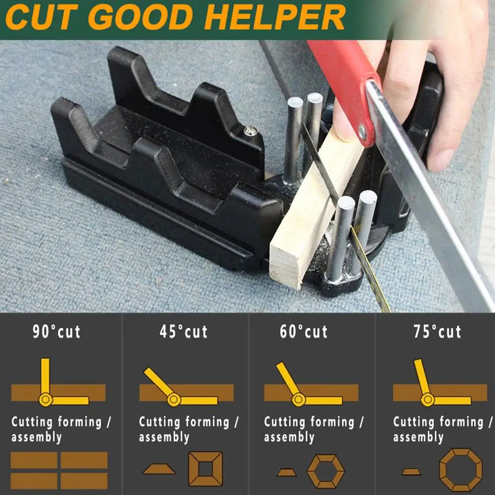 Bevel Gauge And Mitre Box 2-in-1 Mitre Measuring Cutting Tool Measure Bevels And Miter Sawing Angle Cutting Tool For Baseboards Peaceful Pleasures Health and Wellness
