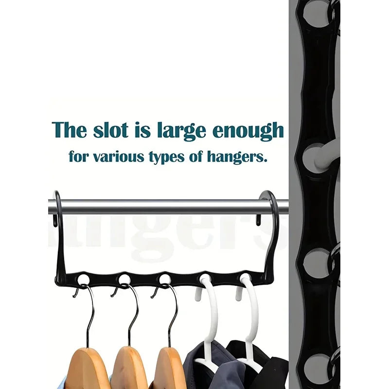 Space Saving Storage Hangers Multifunction Plastic Clothes Racks Rotary Organizer Hangers 5 Hole Magic Closet Wardrobe Organizer Peaceful Pleasures Health and Wellness