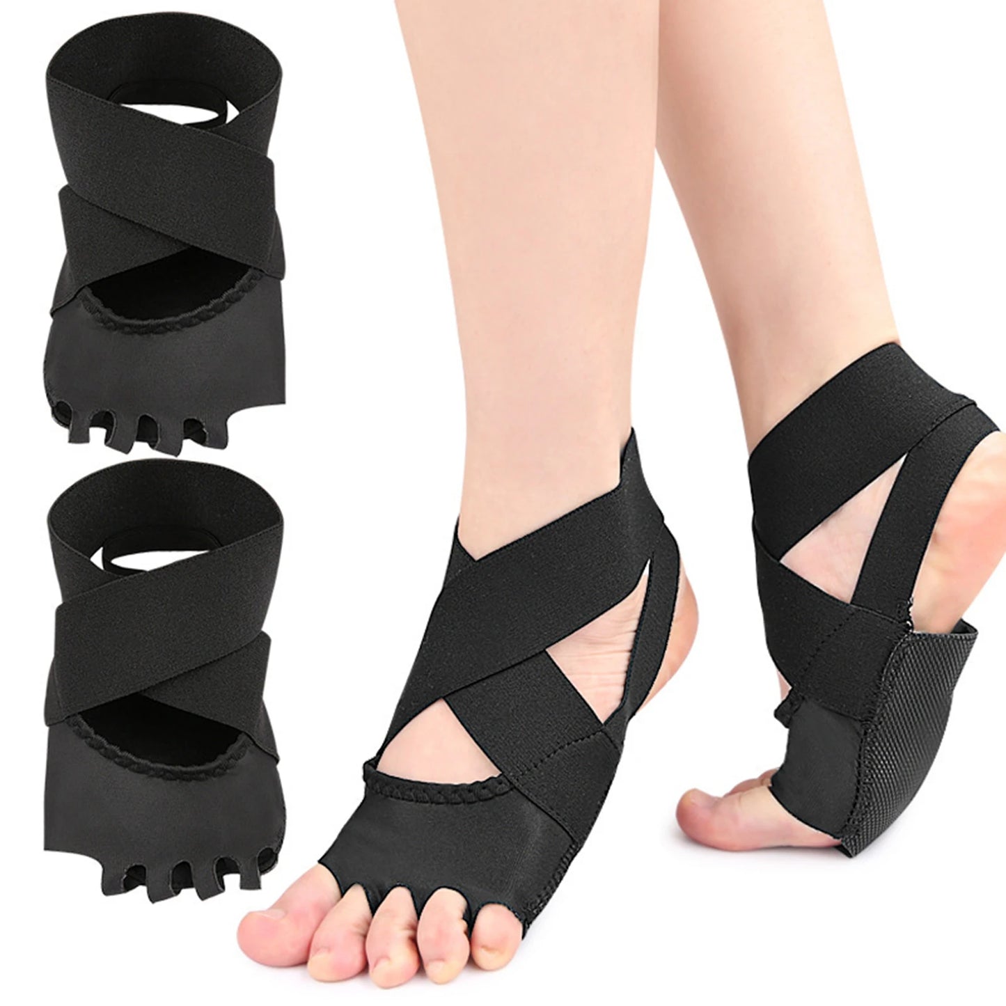 Women's Yoga Socks with Toes Non Slip Yoga Socks with Grips for Yoga Pilates Ballet Barre Barefoot Peaceful Pleasures Health and Wellness