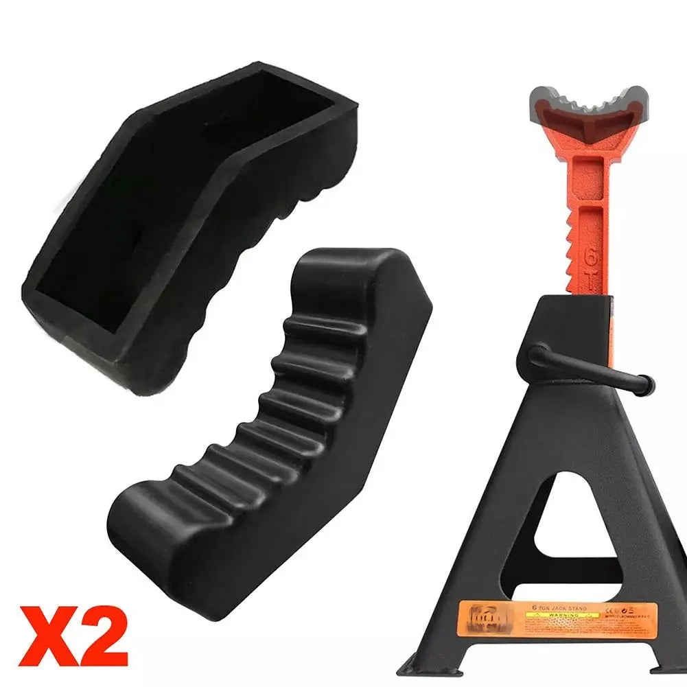 Universal Car Slotted Lift Jack Stand Rubber Pad Floor Adapter Frame Rail Pinch Lifting Repair Tools Safety Grip Pads 3Ton 6Ton Peaceful Pleasures Health and Wellness