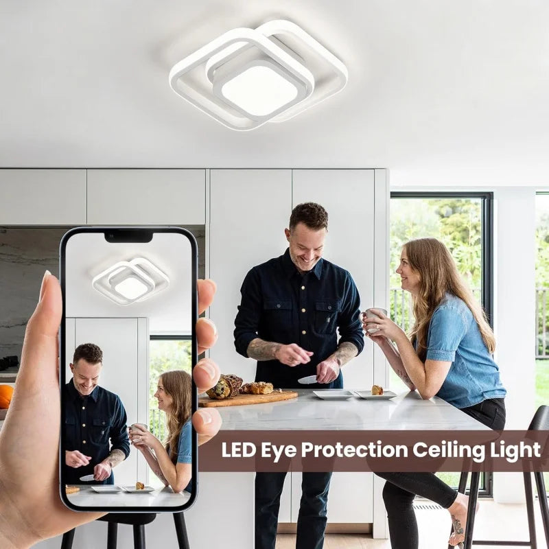 RUNTOIN Modern LED Ceiling Light | Living Room & Bedroom Lamp
