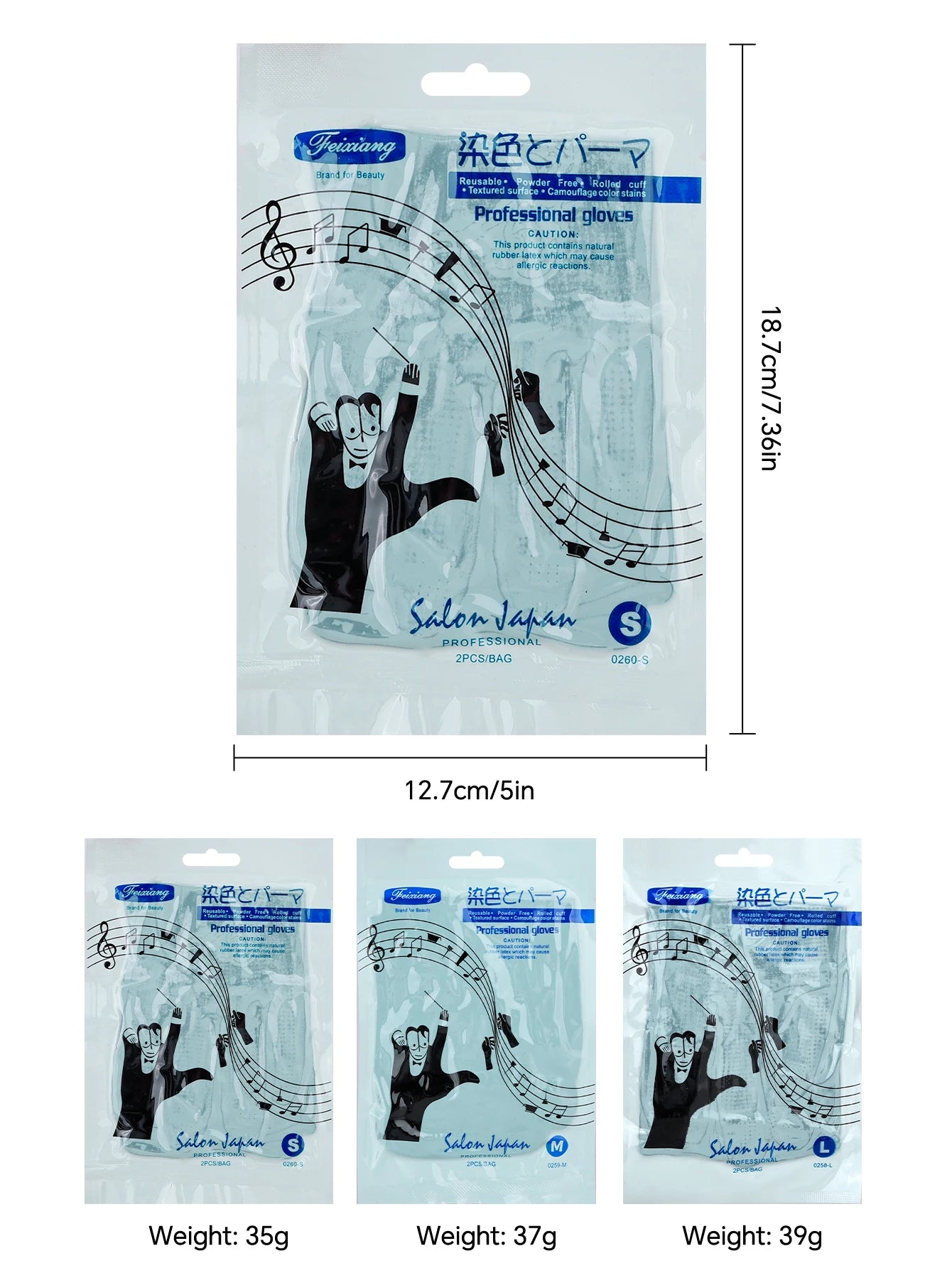 Professional Black Latex Rubber Gloves High Elasticity Anti-Corrosion Waterproof Non-Slip - Ideal for Hair Dyeing and Perming Peaceful Pleasures Health and Wellness