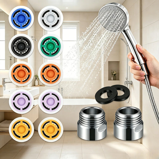 8-Piece Shower Flow Restrictor Kit 1.2–2.5 GPM | Water Saver Shower Flow Restrictor Oasis Select Default Title