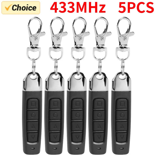 1/5PCS 433MHz Auto Copy Remote Control Electric Garage Door Opener Remote Controller Duplicator Clone Cloning Code Transmitter Peaceful Pleasures Health and Wellness