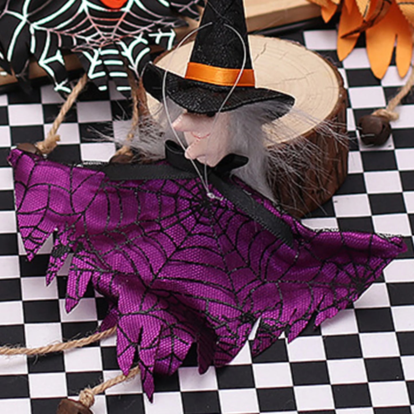 Halloween Hanging Decor Tree Ornaments Pumpkin Ghost Witch Pendant for Home Indoor Outdoor Party Peaceful Pleasures Health and Wellness