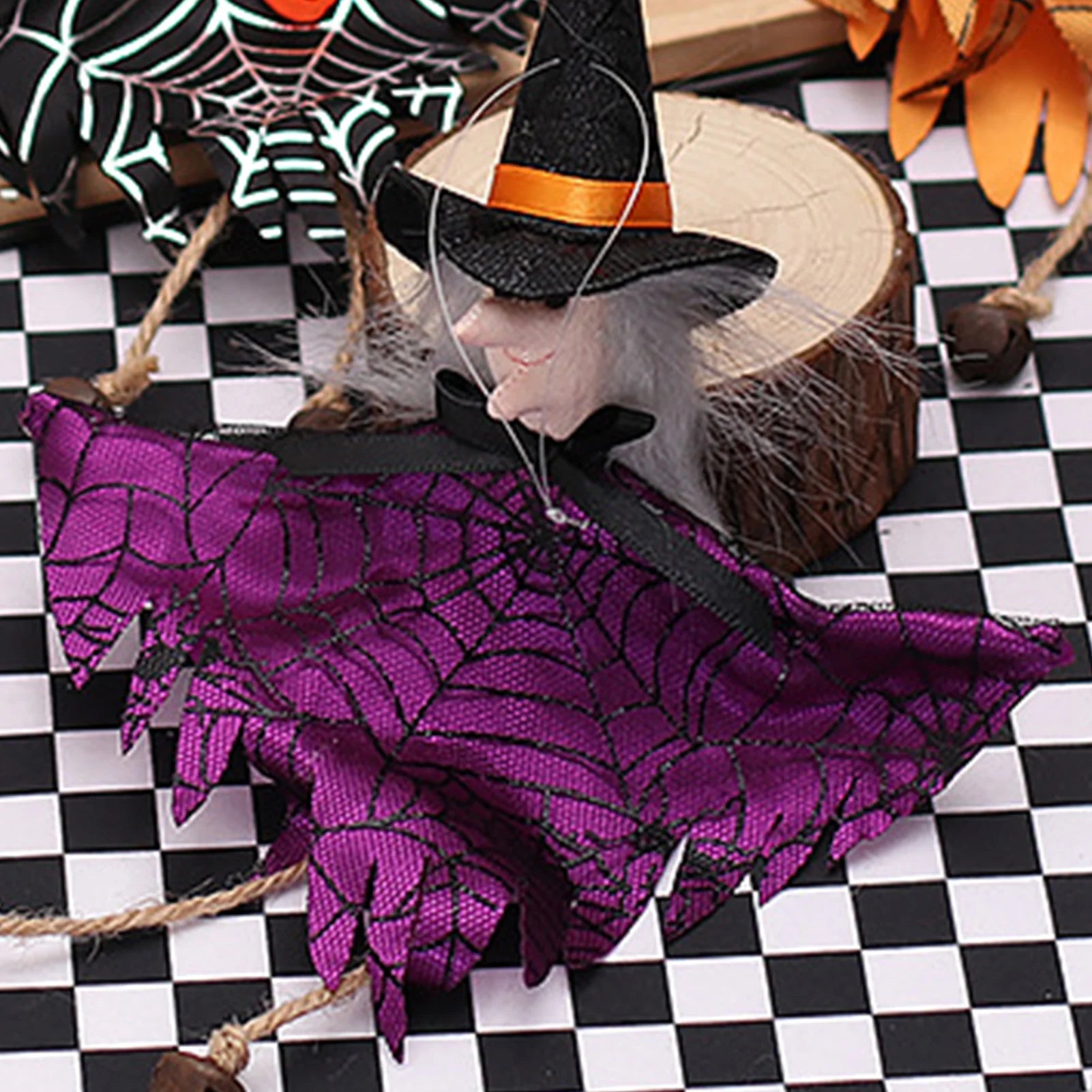 Halloween Hanging Decor Tree Ornaments Pumpkin Ghost Witch Pendant for Home Indoor Outdoor Party Peaceful Pleasures Health and Wellness
