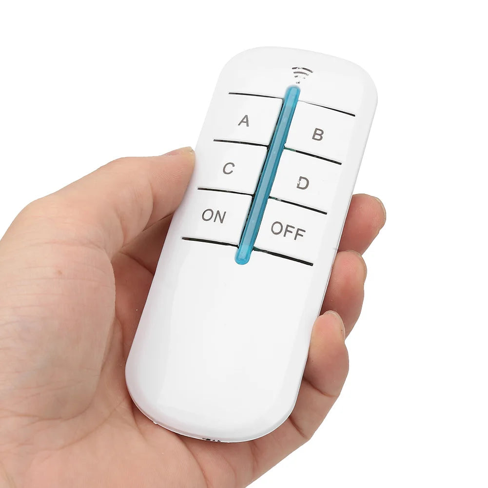 4 Ways OFF Digital Wireless Wall Light Receiver Transmitter Remote