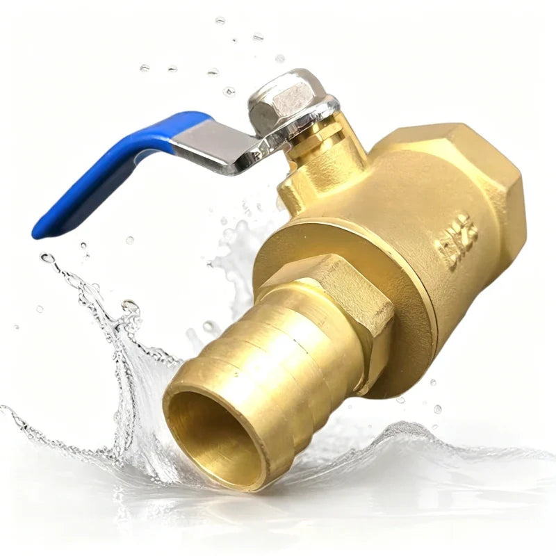 1-Inch Threaded Brass Ball Valve – Water, Gas & Oil Flow Control