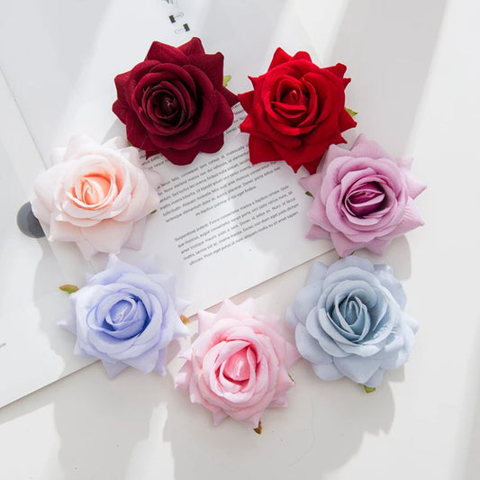 Silk Rose Artificial Flower Heads – Wedding, DIY & Home Decor