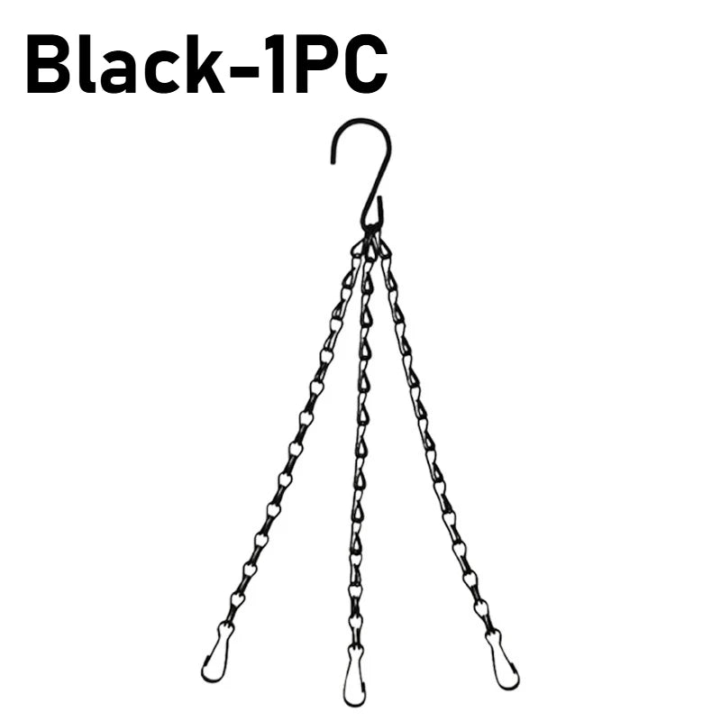 40cm Rattan Hanging Basket with 3-Hook Chain | Planter Pot