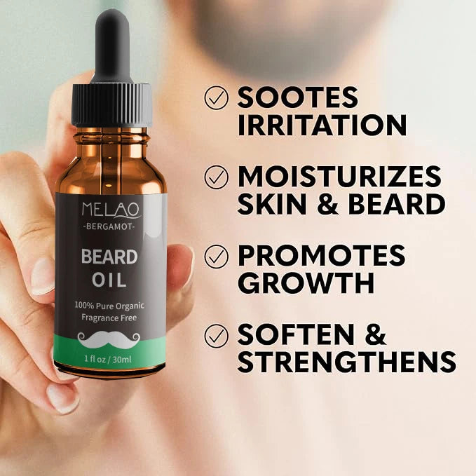 30ml Beard Growth Oil Serum For Men Beard Growth And Grooming Soften Strengthen Styling Beard Oil Beard Care Thicker Nourish Peaceful Pleasures Health and Wellness