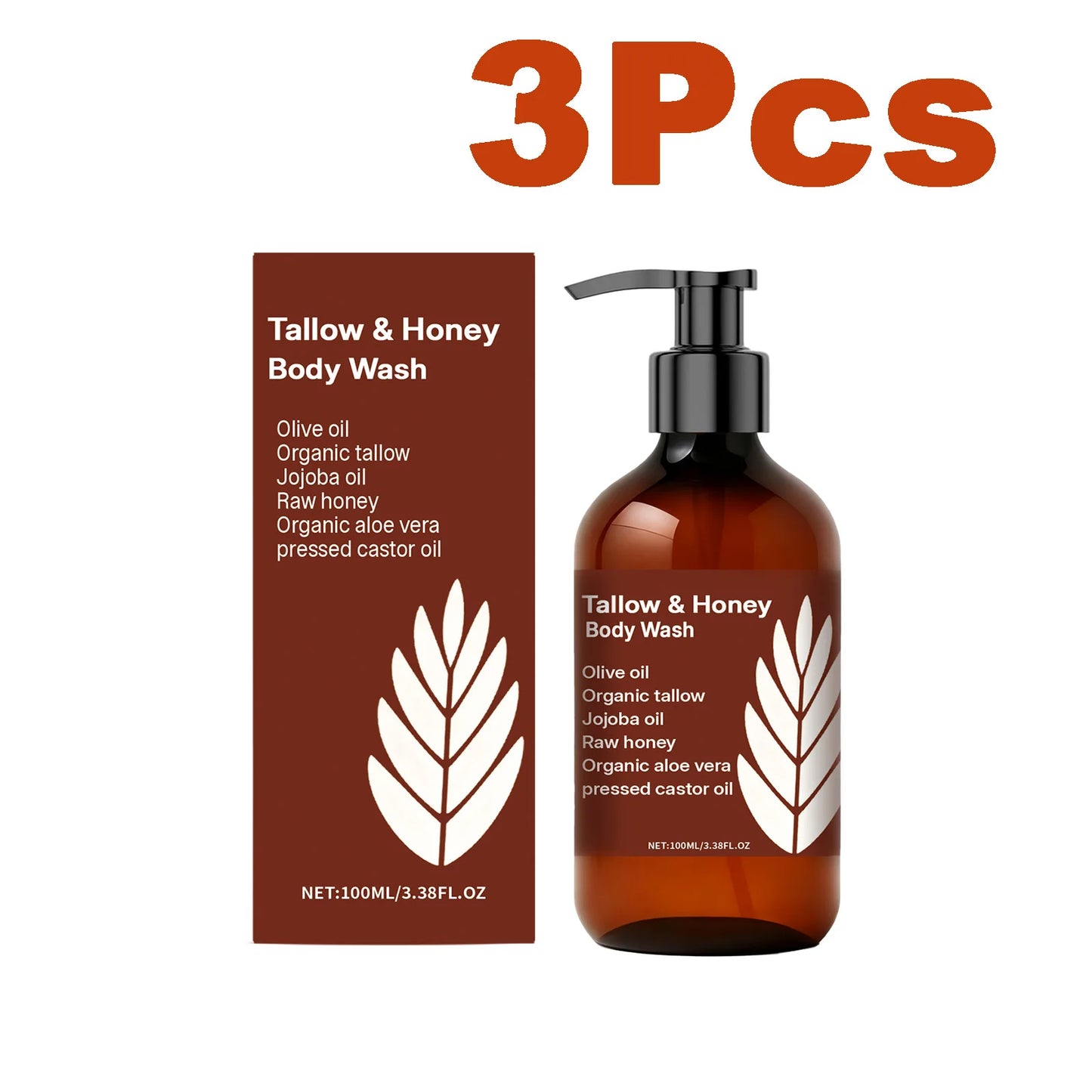 Tallow & Honey Body Wash – Moisturizing Shower Gel 100ml