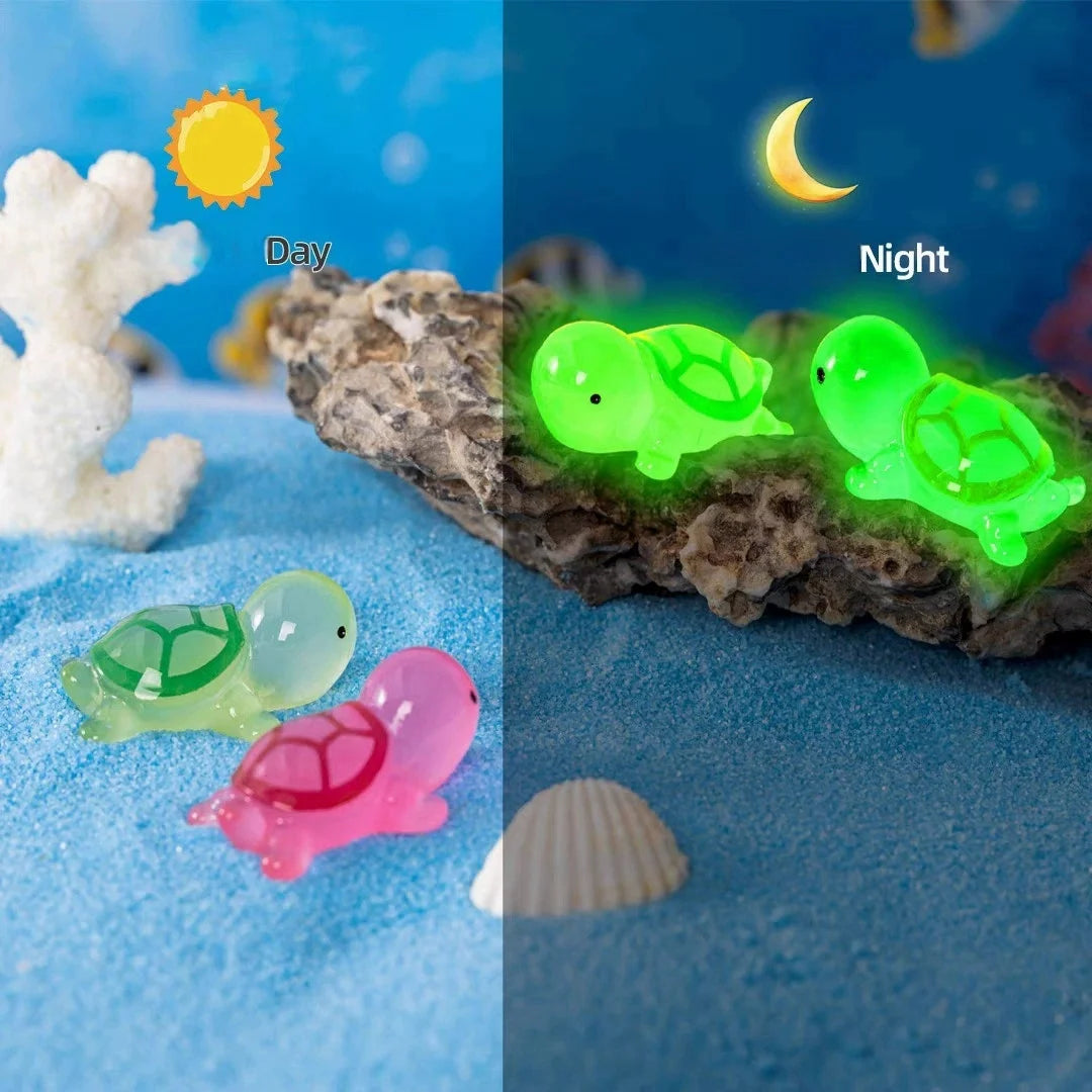 Mini Glow-in-the-Dark Resin Turtle Blind Bags 10/20 Pcs