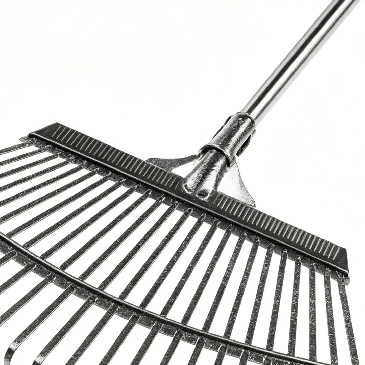 24-Tine Leaf Rake | Long Handle Garden Rake for Yard & Lawn Garden Leaf Rake Peaceful Pleasures Health and Wellness