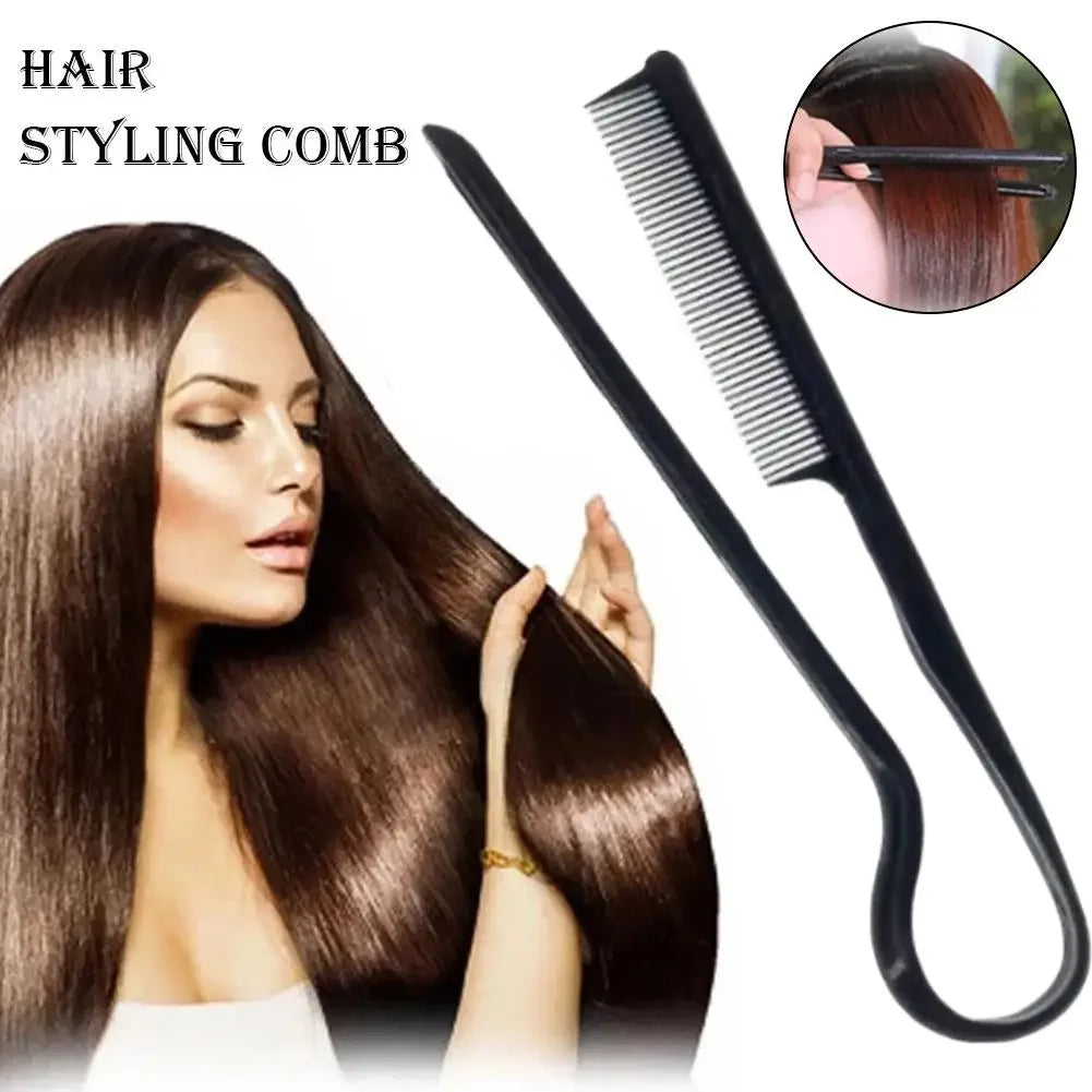 Portable V-Shaped Hair Straightener Comb,Hair Styling Comb Messy Hair Finishing Comb Straightening Splint Comb Hair Hairdressing Peaceful Pleasures Health and Wellness