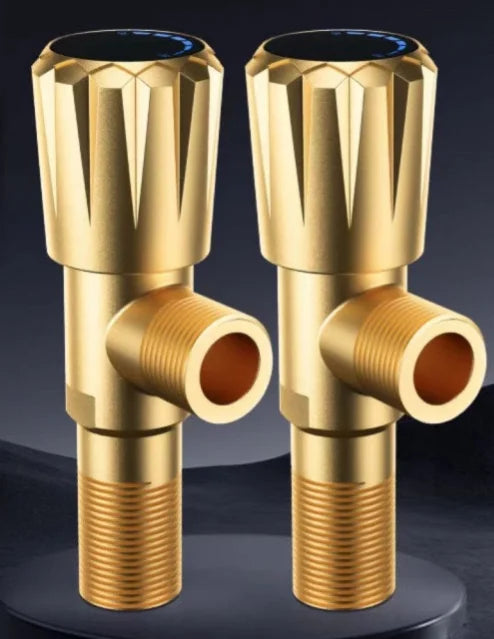 YANKE Brass Triangle Valve G1/2 – Leak-Free Hot & Cold Water