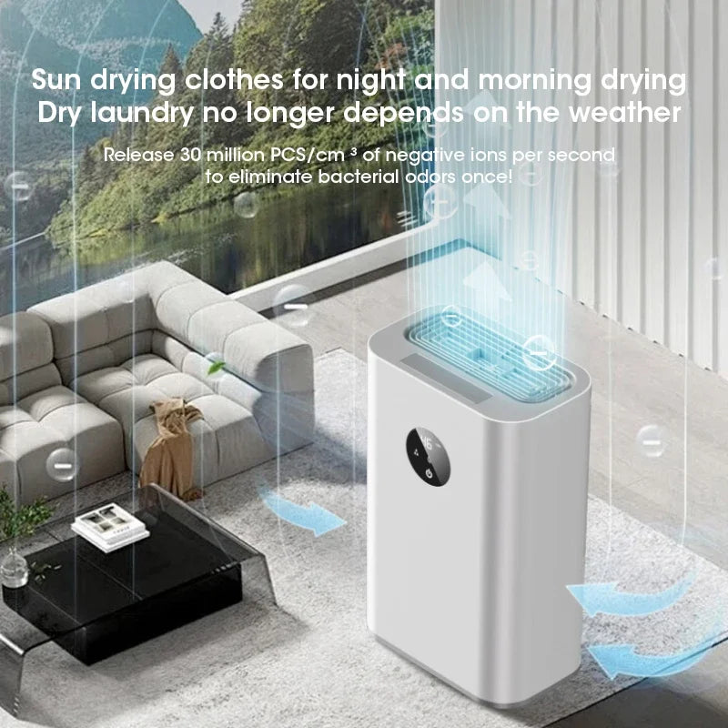 URGGU 2.5L Smart Portable Dehumidifier | 24H Timer