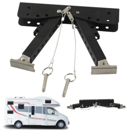 RV Step Stabilizer Folding Premium Durable Trailer Camper Metal Peaceful Pleasures Health and Wellness