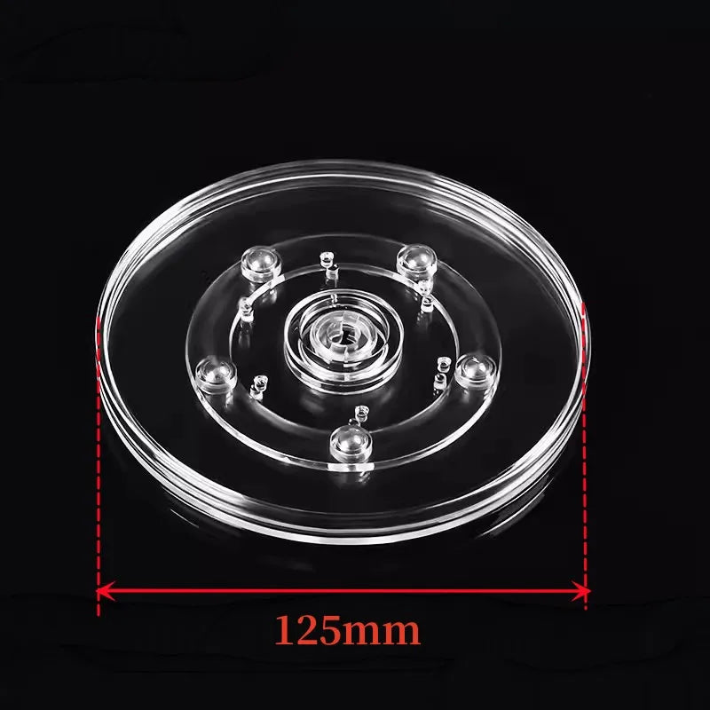 Acrylic 360° Rotating Display Stand | Clear Lazy Susan Turntable