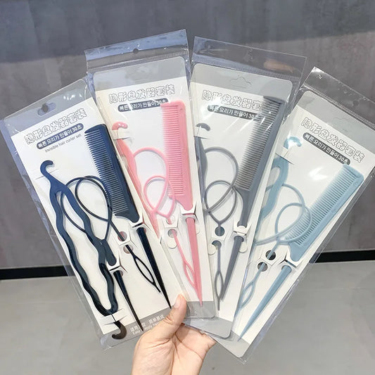 Magic Hair Bun Maker & Ponytail Styling Pin Set for Kids 4pcs Hair Styling Tool Peaceful Pleasures Health and Wellness