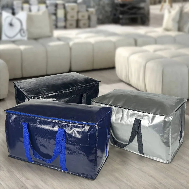 Large Heavy Duty Waterproof Woven Moving Storage Bag – Foldable