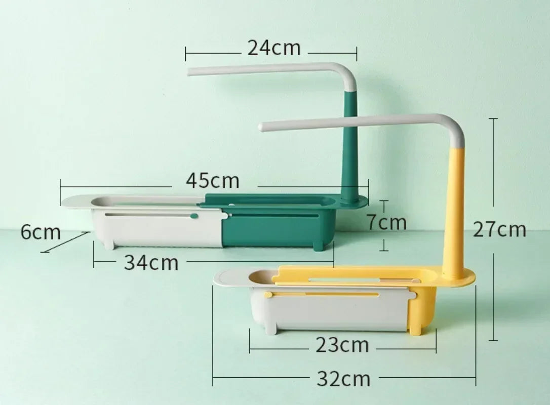 New Sink Drain Rack Storage Basket Kitchen Gadgets Telescopic Sink Shelf Sinks Organizer Soap Sponge Holder Accessories Tool Peaceful Pleasures Health and Wellness