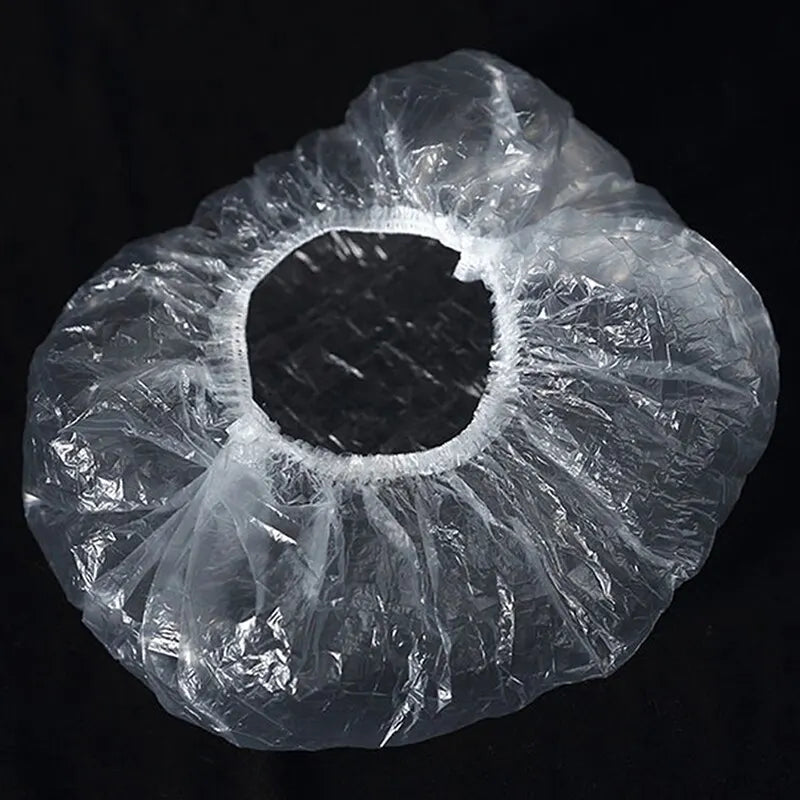 Shower Cap Head Set Elastic Plastic Thickened 42cm100pcs Peaceful Pleasures Health and Wellness