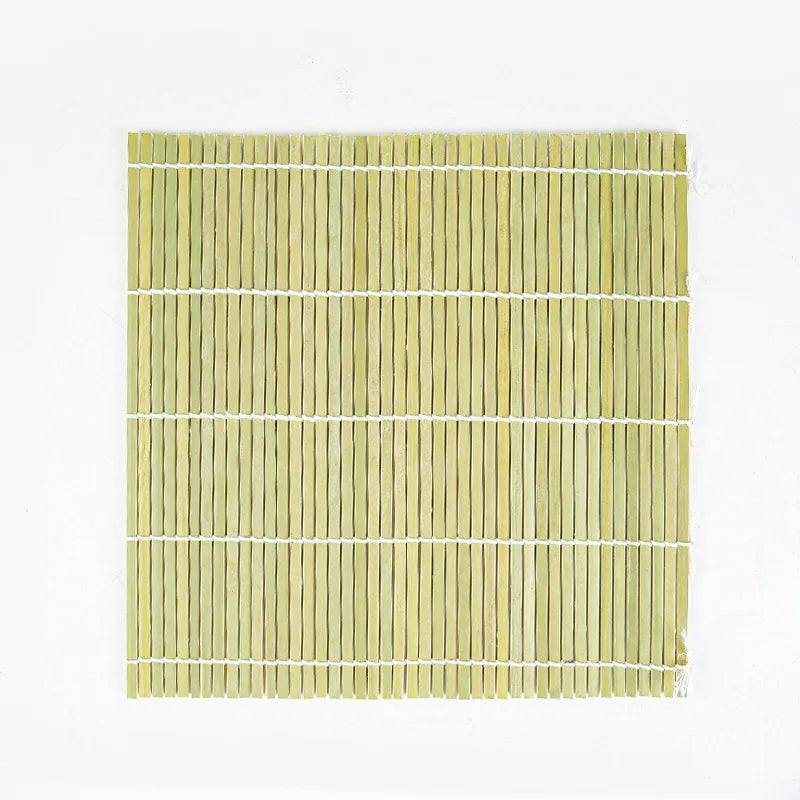 24X24cm/27X27cm/30X30cm homemade no-stick bamboo sushi mat Kitchen Sushi Roller Mat Heat Resistance Bamboo Roll Up Sushi Mat Peaceful Pleasures Health and Wellness 27X27cm